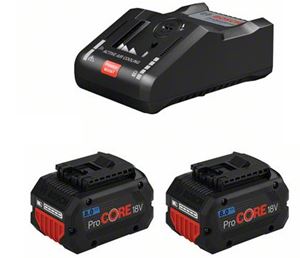 Image sur PROMO BOSCH Batterie Starterset ProCORE18V (2x ProCORE18V 5,5Ah, chargeur GAL 1880 CV)