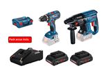 Image de PROMO BOSCH TOOL KIT 18V 2 MACHINES (GSR 18V-28 + GBH 18V-21) + 2 ACCUS 4AH + L-BOXX